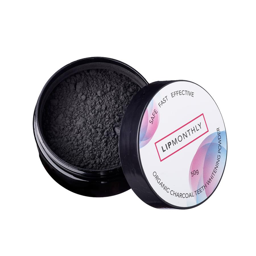 Lip Monthly Organic Charcoal Teeth Whitening Powder